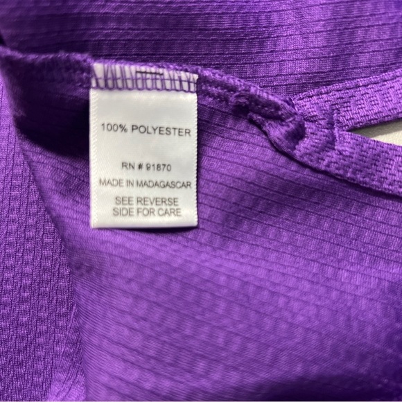 Tournament Collection Women’s Purple Golf/Tennis Shirt Size M Activewear EUC - Picture 7 of 7